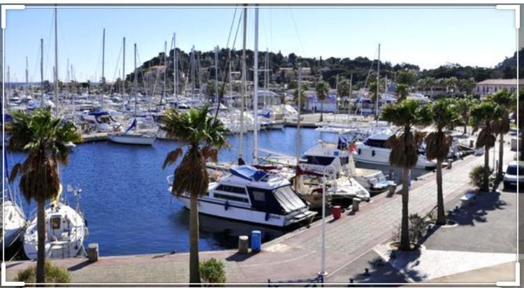 Cavalaire Vue Mer Au Loin Maisonnette Tout Equipee Pour 4 Personnes Avec Piscine Clim Wifi Velos Tv Barbecues Kültér fotó